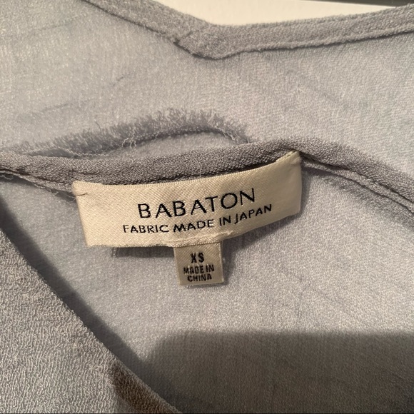 Babaton Light grey blue tunic shirt - Picture 2 of 4